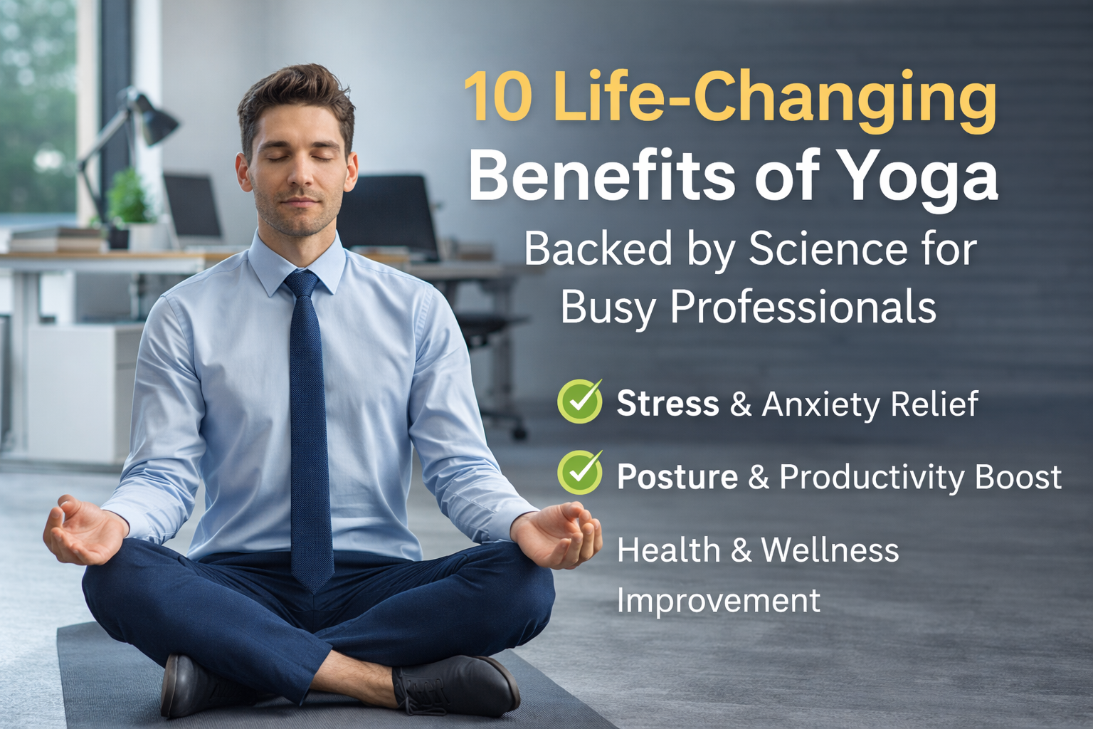 10 Life-Changing Benefits of Yoga Backed by Science for Busy Professionals