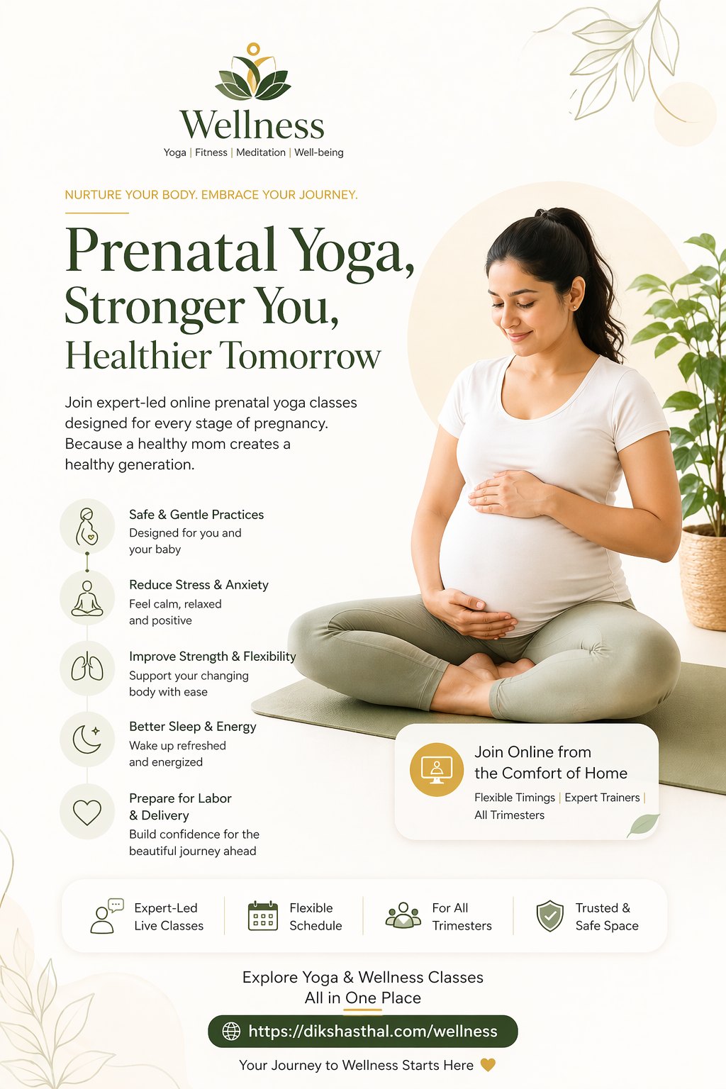 Which online prenatal yoga classes are best for beginners in India, and how do you choose the right one?
