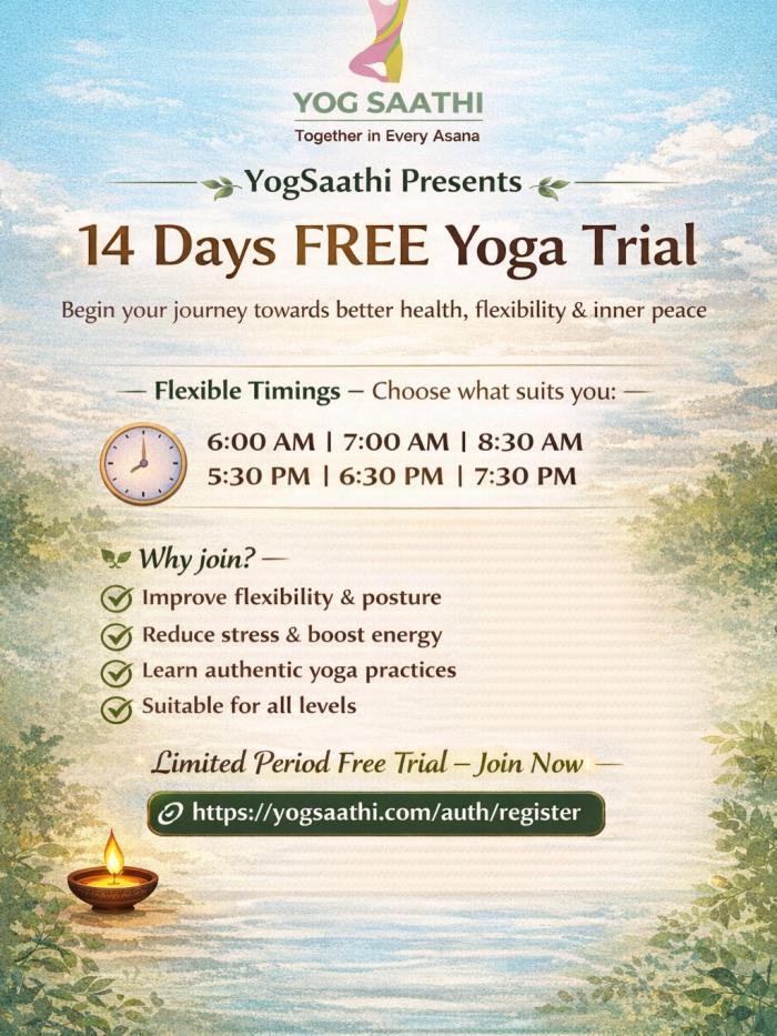 14 Days Free Yoga Trial
